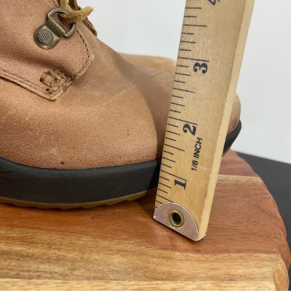 Sperry Luca Peak Tan brown suede leather fur lined wedge hiking boot Sz 10 - Picture 7 of 9